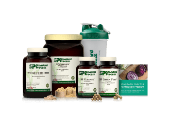 Purification Product Kit with SP Complete® Vanilla and Whole Food Fiber product packaging